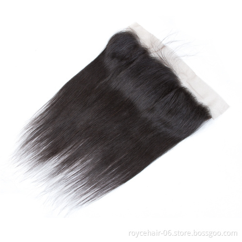 Royce Thin Skin Ear to Ear 4*13 Lace Frontal Closures Invisible Swiss Lace Frontal Indian Human Hair Lace  Frontal